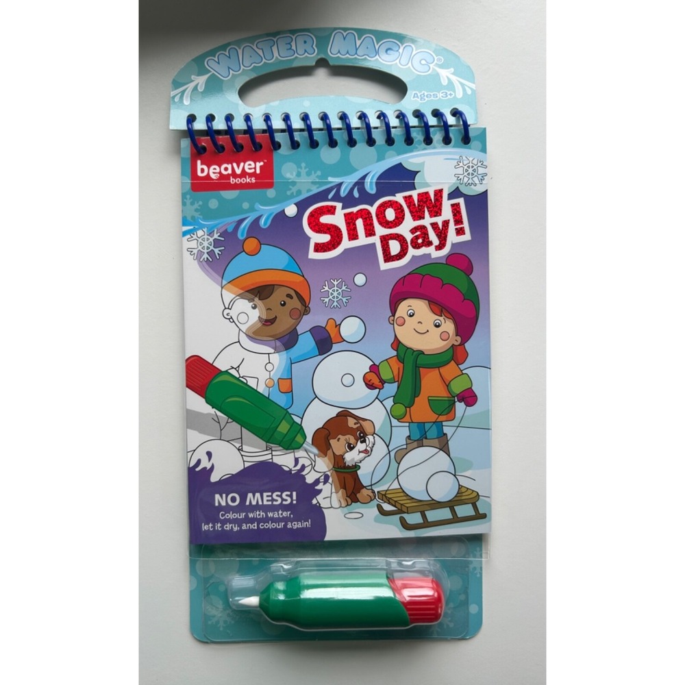 Paint with Water Books for Kids,‎ Water Color Painting reusable Snow Holiday